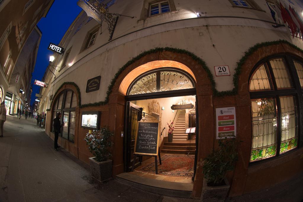 Altstadt Hotel Stadtkrug Salzburgo Exterior foto